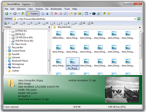 Explorer++, a (better) Windows Explorer clone
